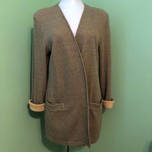 Weekenders | Open cardigan | Long | Rolled sleeves